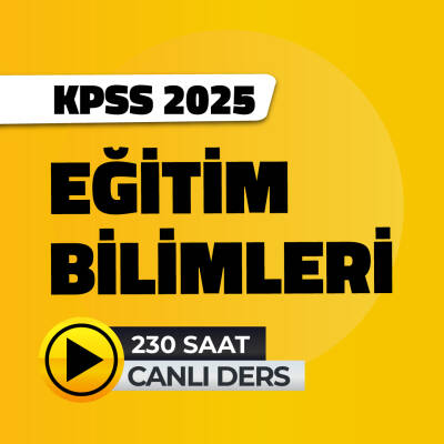 2025 Eğitim Bilimleri Canlı Ders - 1