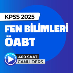 2025 Fen Bilimleri Öğretmenliği ÖABT Canlı Ders - 1