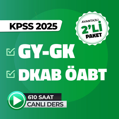 2025 GYGK + DKAB/İHL ÖABT Canlı Ders - 1