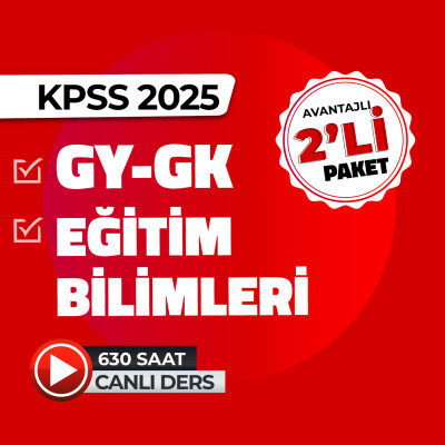 2025 GYGK + Eğitim Bilimleri Canlı Ders - 1