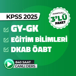 2025 GYGK + Eğitim Bilimleri + DKAB/İHL ÖABT Canlı Ders - 1