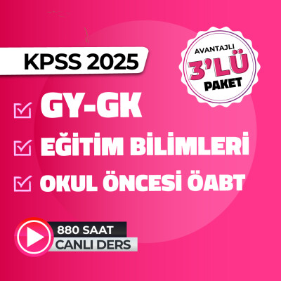 2025 GYGK + Eğitim Bilimleri + Okul Öncesi ÖABT Canlı Ders - 1