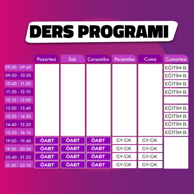 2025 GYGK + Eğitim Bilimleri + Sınıf ÖABT Canlı Ders - 2