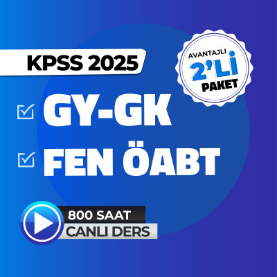 2025 GYGK + Fen Bilimleri ÖABT Canlı Ders - 1