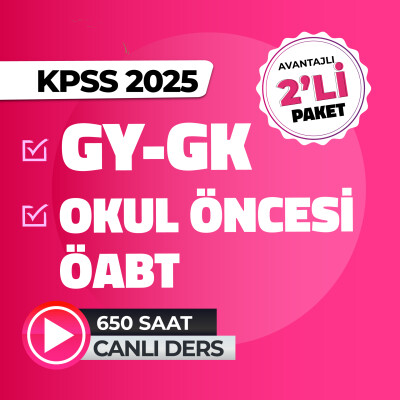 2025 GYGK + Okul Öncesi ÖABT Canlı Ders - 1