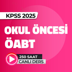 2025 Okul Öncesi Öğretmenliği ÖABT Canlı Ders - 1