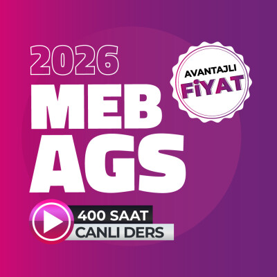 2026 MEB - AGS Hafta sonu Gündüz Grubu - 1