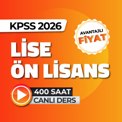 KPSS 2026 Ön Lisans Grubu - 1